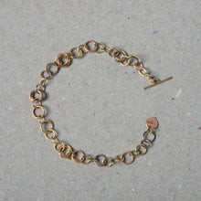 Load image into Gallery viewer, Revolve T Bar Gold Bracelet