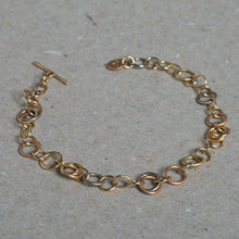 Load image into Gallery viewer, Revolve T Bar Gold Bracelet