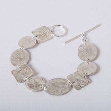 Load image into Gallery viewer, Recycled Silver Shapes Bracelet