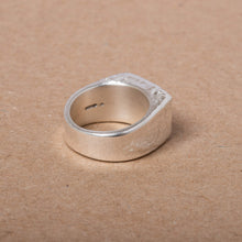 Load image into Gallery viewer, Large Silver Signet Ring