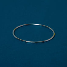Load image into Gallery viewer, Recycled Silver Oval Hammered Bangle
