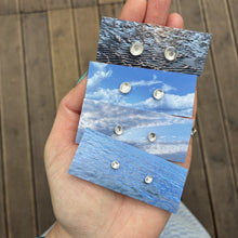 Load image into Gallery viewer, Silver Pool Studs