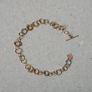 Revolve T Bar Gold Bracelet