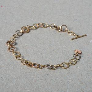 Revolve T Bar Gold Bracelet