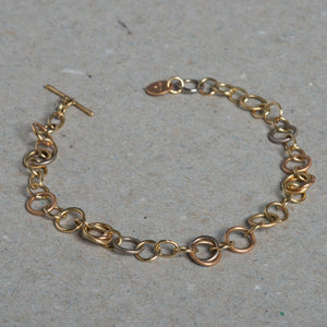 Revolve T Bar Gold Bracelet