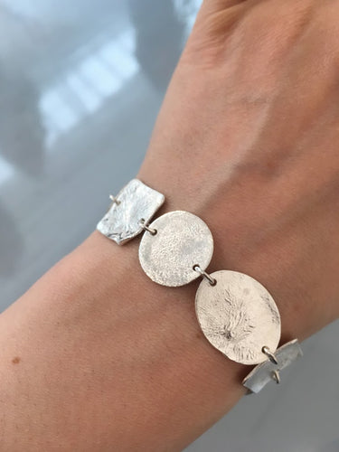 Recycled Silver Shapes Bracelet