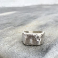 Load image into Gallery viewer, Large Silver Signet Ring